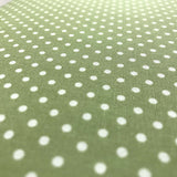 Polka Dot Printed Cotton - Small Meadow Green