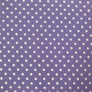 Polka Dot Printed Cotton - Small Lilac