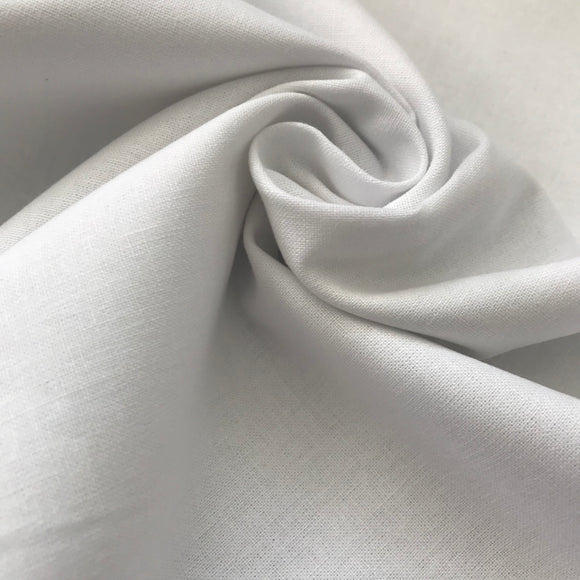 Plain White 100% Cotton