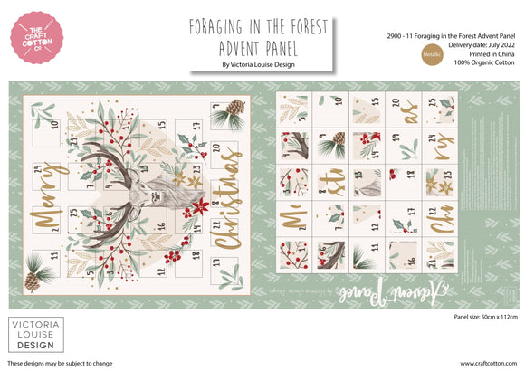 Foraging in The Forest – Christmas – Advent Panel