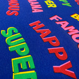 ‘Happy’ Printed Canvas Fabric