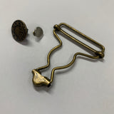 40mm Dungaree Clips (Antique Brass)