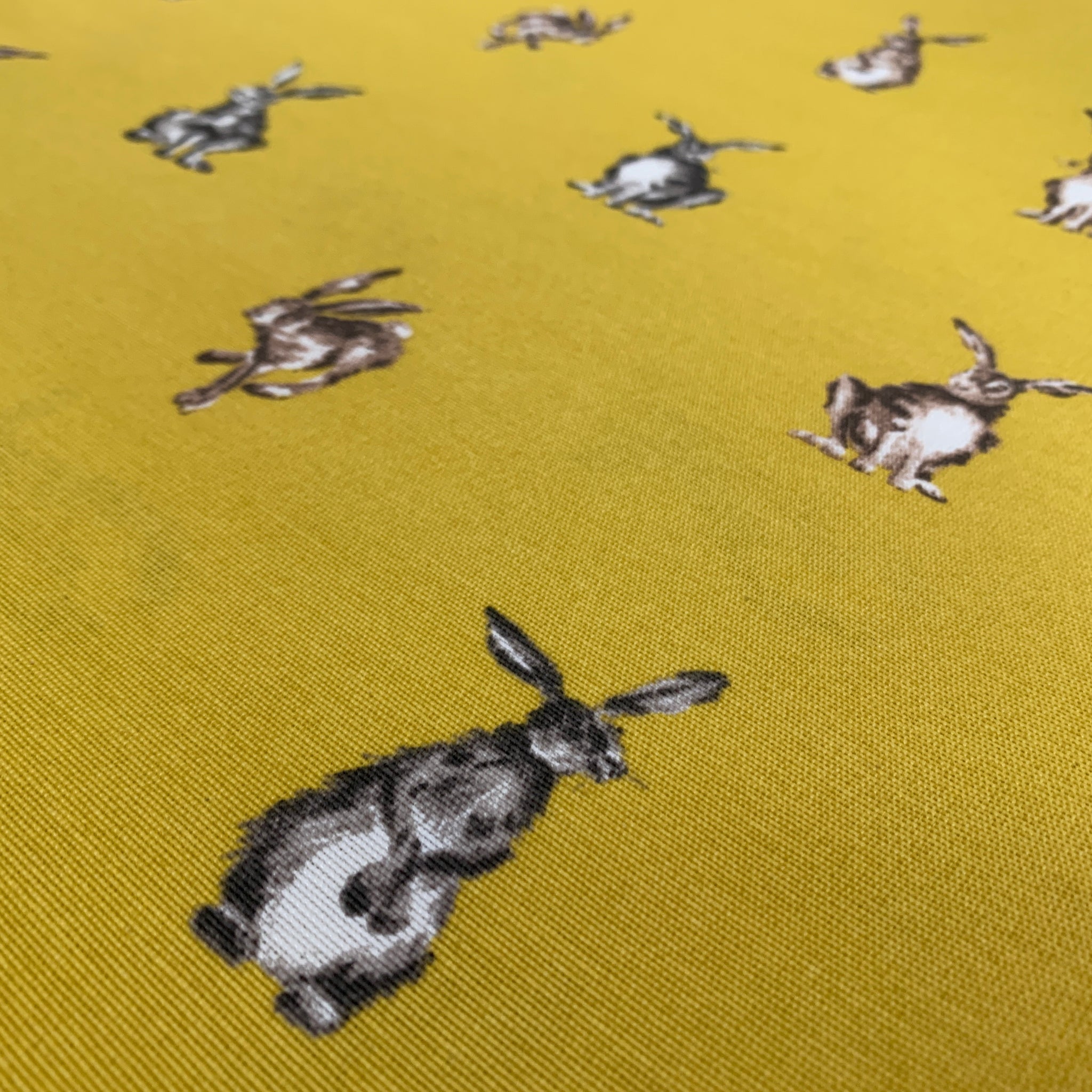 Hares (Ochre) Printed Canvas Fabric – The Sewing Institute