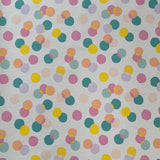 Coated Cotton White Dots