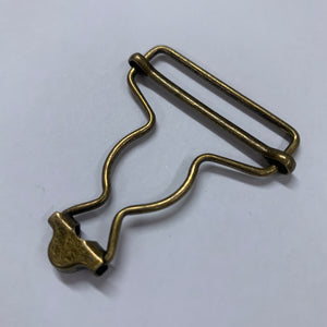 40mm Dungaree Clips (Antique Brass)